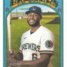 Lorenzo Cain 2021 Topps Heritage #660 Milwaukee Brewers Baseball Card