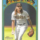 Mike Clevinger 2021 Topps Heritage Short Print #722 San Diego Padres Baseball Card