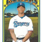 Khris Davis 2021 Topps Heritage #581 Texas Rangers Baseball Card