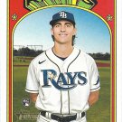 Brent Honeywell Jr. 2021 Topps Heritage Rookie #523 Tampa Bay Rays Baseball Card