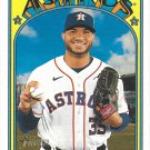Josh James 2021 Topps Heritage #657 Houston Astros Baseball Card