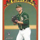 James Kaprielian 2021 Topps Heritage Rookie #696 Oakland Athletics Baseball Card James Kaprielian 2021 Topps Heritage Rookie #696 Oakland Athletics Baseball Card