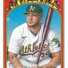 Vimael Machin 2021 Topps Heritage Rookie #502 Oakland Athletics Baseball Card
