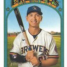 Mark Mathias 2021 Topps Heritage Rookie #694 Milwaukee Brewers Baseball Card