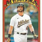 Chad Pinder 2021 Topps Heritage #516 Oakland Athletics Baseball Card