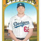 Luke Raley 2021 Topps Heritage Rookie #526 Los Angeles Dodgers Baseball Card