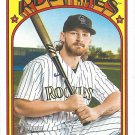 Brendan Rodgers 2021 Topps Heritage #593 Colorado Rockies Baseball Card