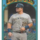 Daniel Vogelbach 2021 Topps Heritage #509 Milwaukee Brewers Baseball Card
