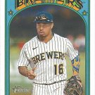 Kolten Wong 2021 Topps Heritage #628 Milwaukee Brewers Baseball Card