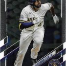 Jackie Bradley Jr. 2021 Topps Update Chrome #USC10 Milwaukee Brewers Baseball Card