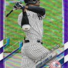 Estevan Florial 2021 Topps Update Chrome Rookie Debut Purple #USC41 New York Yankees Baseball Card