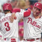 Bryce Harper, Rhys Hoskins 2020 Topps #446 Philadelphia Phillies Baseball Card