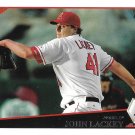 John Lackey 2009 Topps #5 Los Angeles Angels Baseball Card