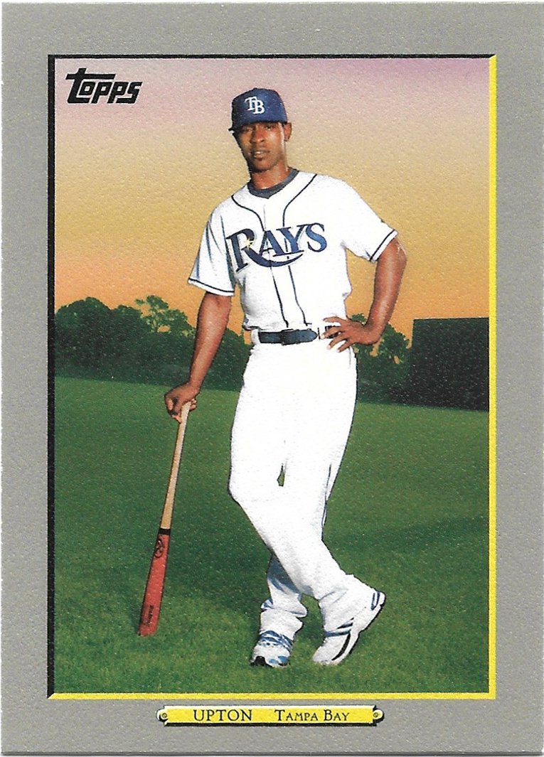 B.J. Upton 2009 Topps Turkey Red #TR83 Tampa Bay Rays Baseball Card