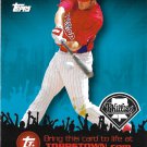 Chase Utley 2009 Topps Topps Town #TTT50 Philadelphia Phillies Baseball Card
