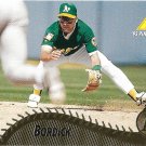 Mike Bordick 1995 Pinnacle #219 Oakland Athletics Baseball Card