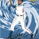 David Justice 1995 Pinnacle #285 Atlanta Braves Baseball Card David Justice 1995 Pinnacle #285 Atlanta Braves Baseball Card