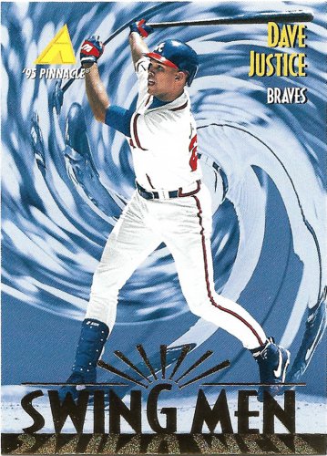 David Justice 1995 Pinnacle #285 Atlanta Braves Baseball Card