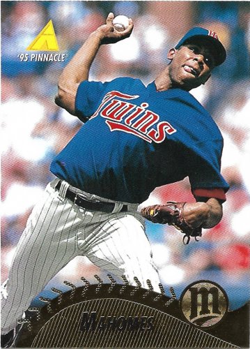 Pat Mahomes 1995 Pinnacle #252 Minnesota Twins Baseball Card