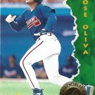 Jose Oliva 1995 Pinnacle #140 Atlanta Braves Baseball Card