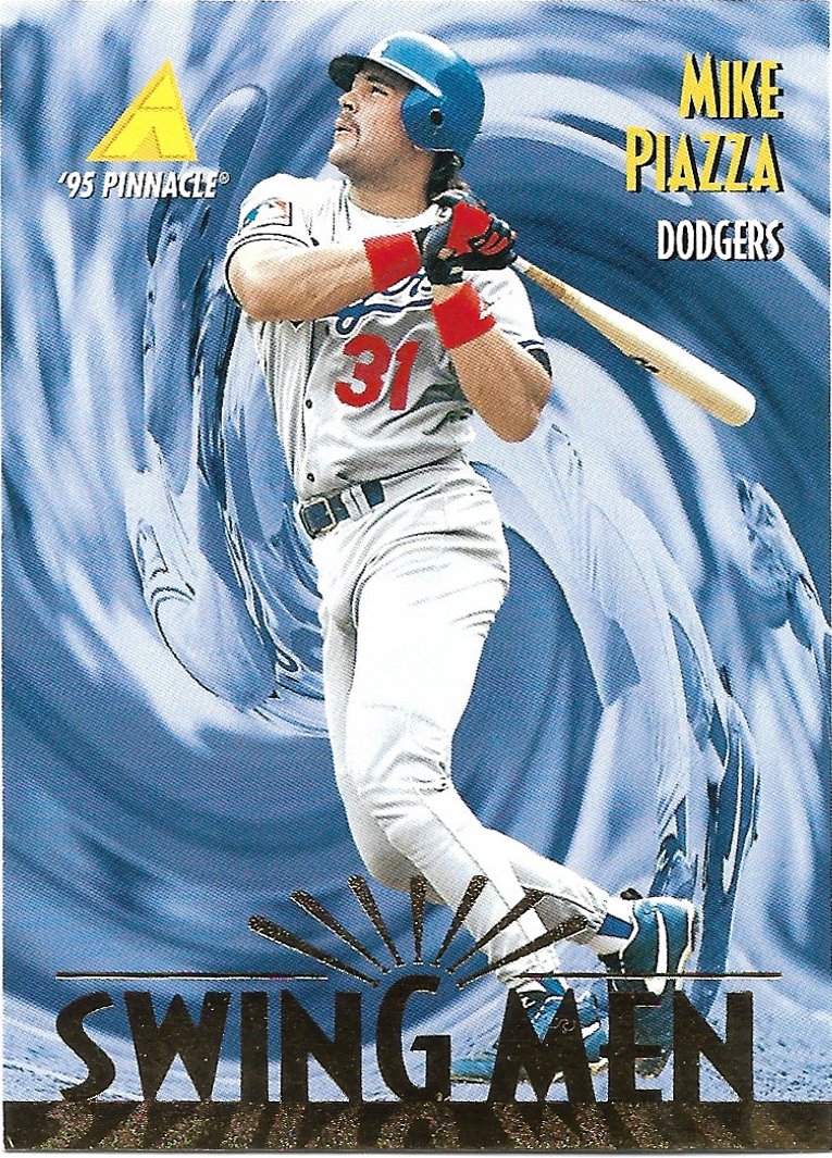 Mike Piazza 1995 Pinnacle #300 Los Angeles Dodgers Baseball Card