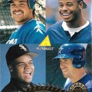 Mike Piazza, Ken Griffey Jr., Jeff Bagwell, Frank Thomas 1995 Pinnacle #450 Baseball Card