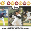 Joe Borowski, Bobby Jenks, J.J. Putz 2008 Topps #181 Baseball Card
