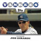 Joe Girardi 2008 Topps #631 New York Yankees Baseball Card