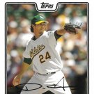 Dan Haren 2008 Topps #245 Oakland Athletics Baseball Card