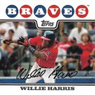 Willie Harris 2008 Topps #143 Atlanta Braves Baseball Card