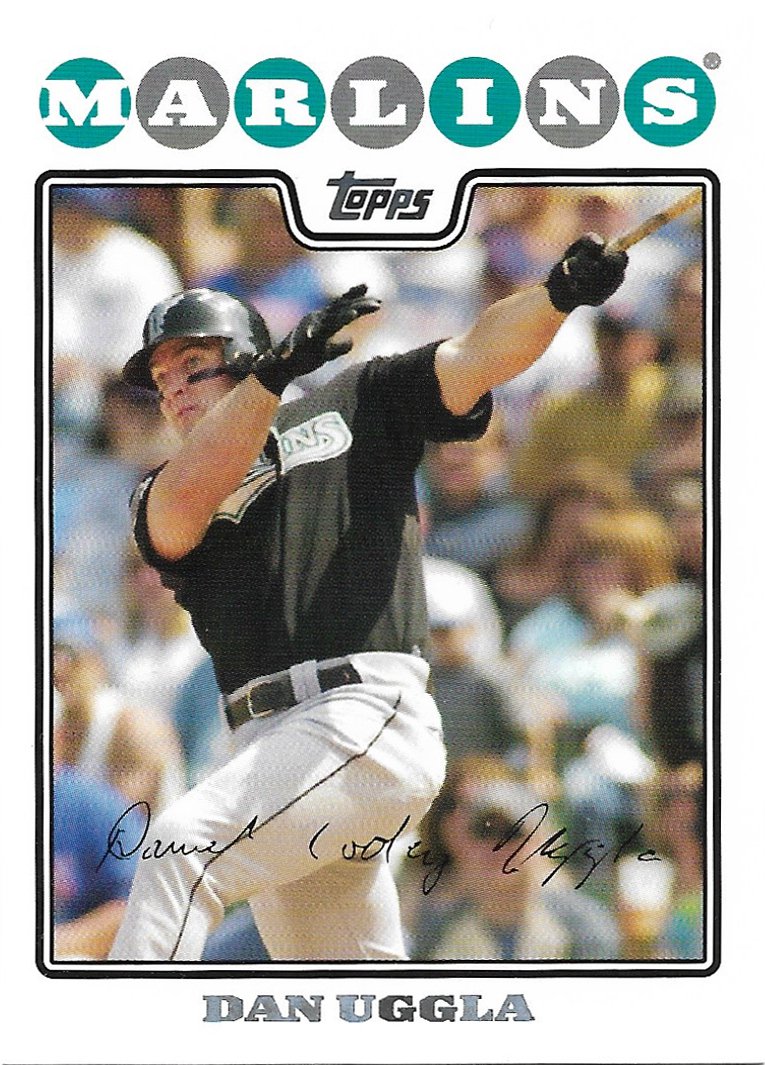 Dan Uggla 2008 Topps #70 Florida Marlins Baseball Card