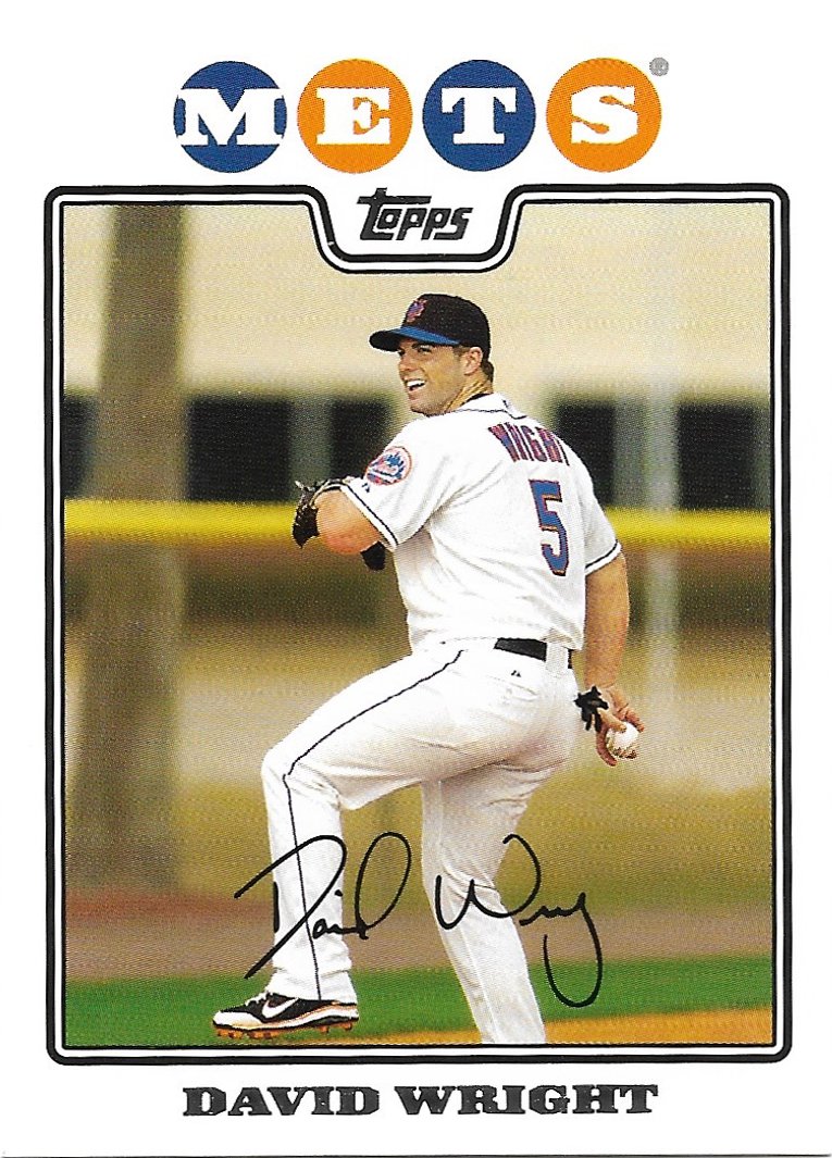 David Wright 2008 Topps #340 New York Mets Baseball Card