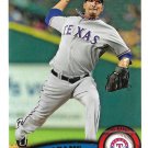Mike Adams 2011 Topps Update #US292 Texas Rangers Baseball Card