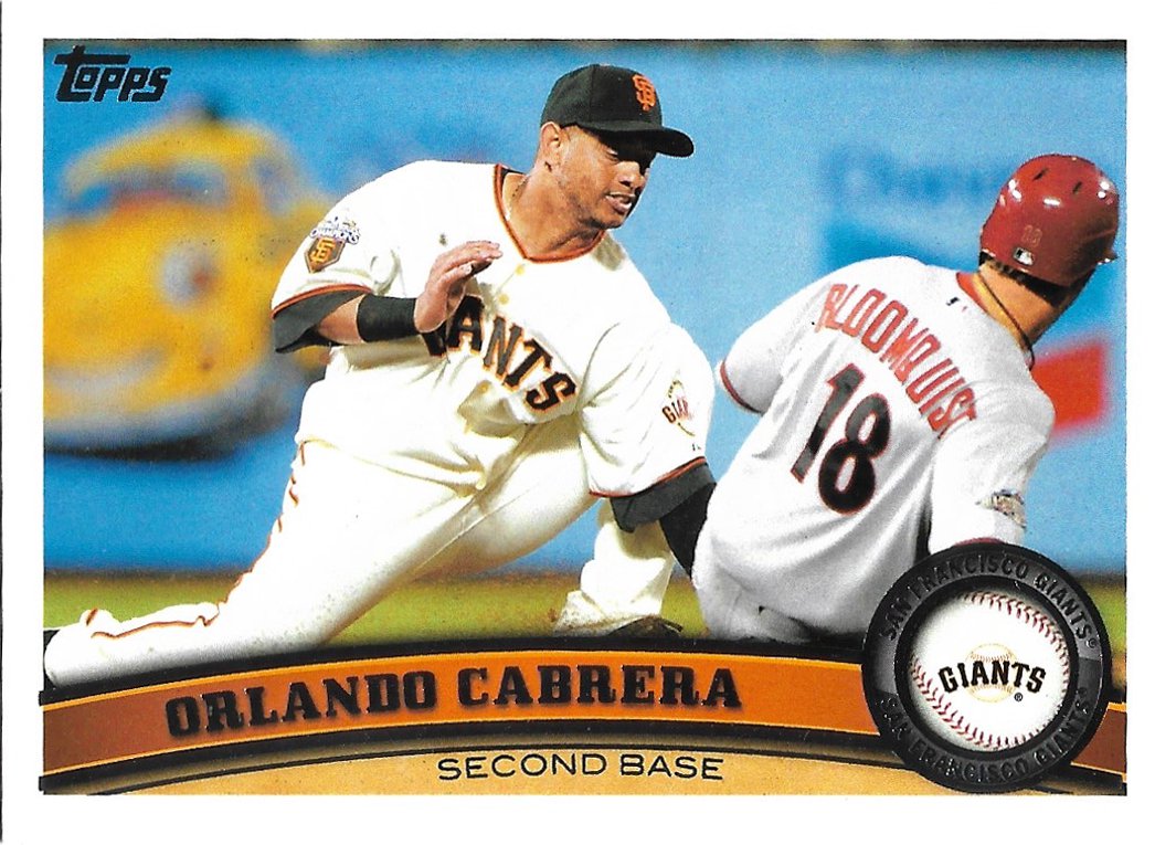 Orlando Cabrera 2011 Topps Update #US88 San Francisco Giants Baseball Card