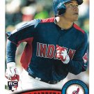 Ezequiel Carrera 2011 Topps Update Rookie #US169 Cleveland Indians Baseball Card