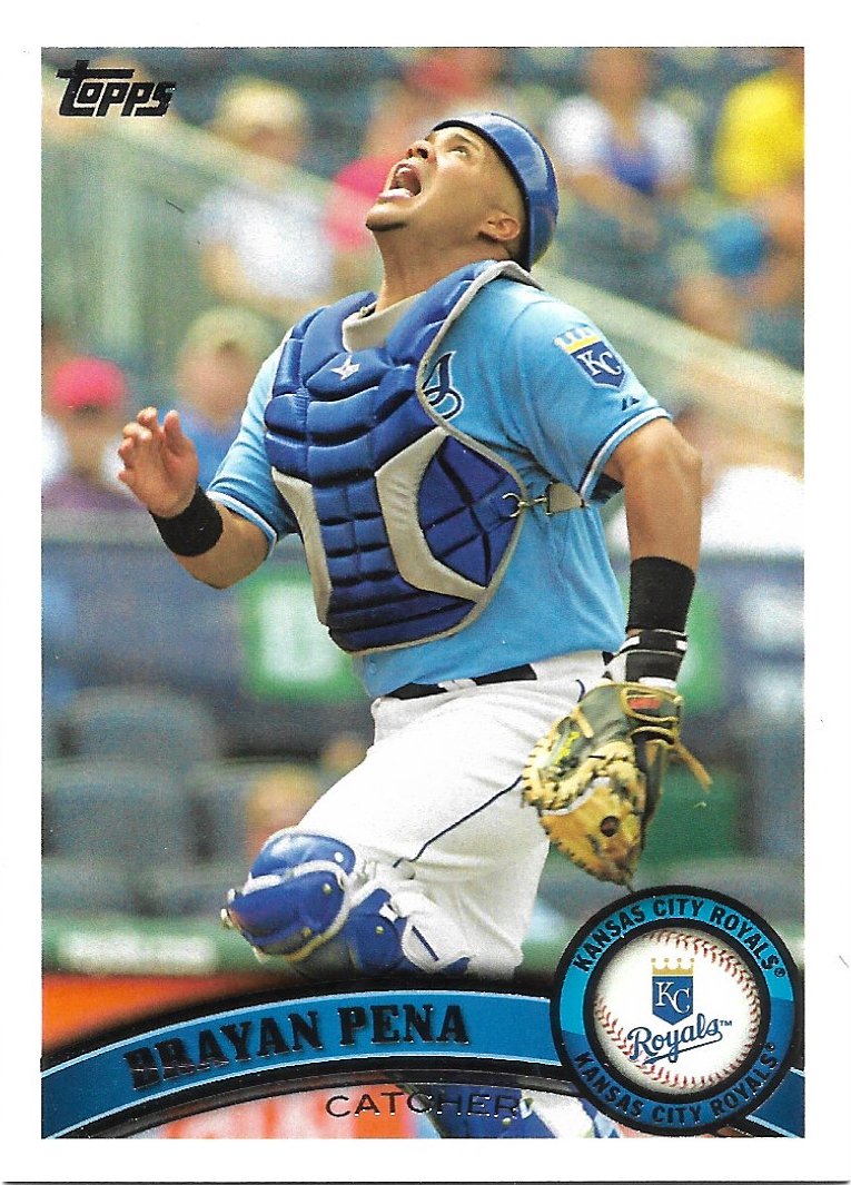 Brayan Pena 2011 Topps Update #US318 Kansas City Royals Baseball Card