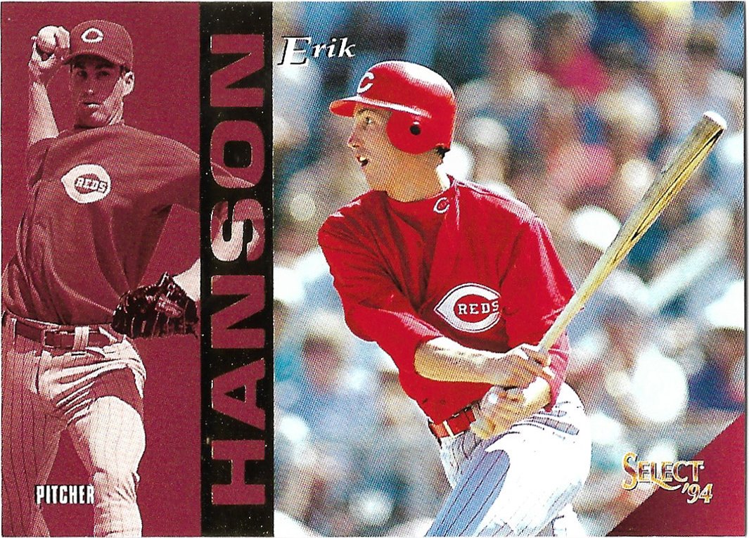 Erik Hanson 1994 Select #290 Cincinnati Reds Baseball Card