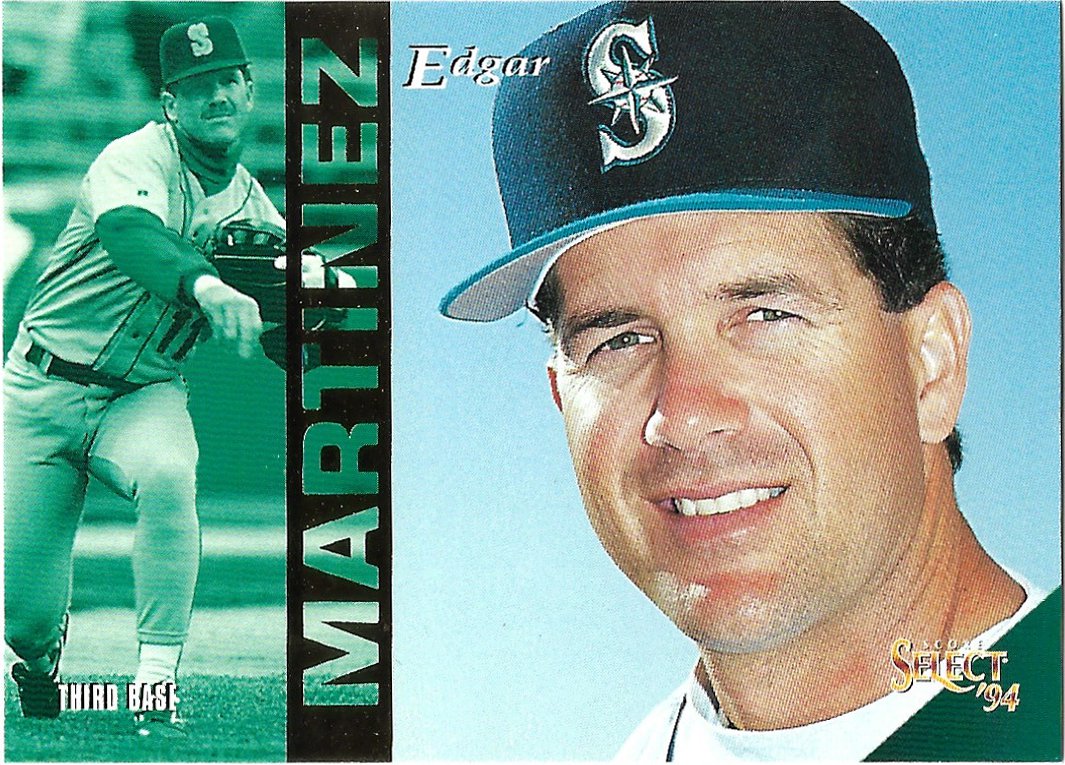 Edgar Martinez 1994 Select #72 Seattle Mariners Baseball Card