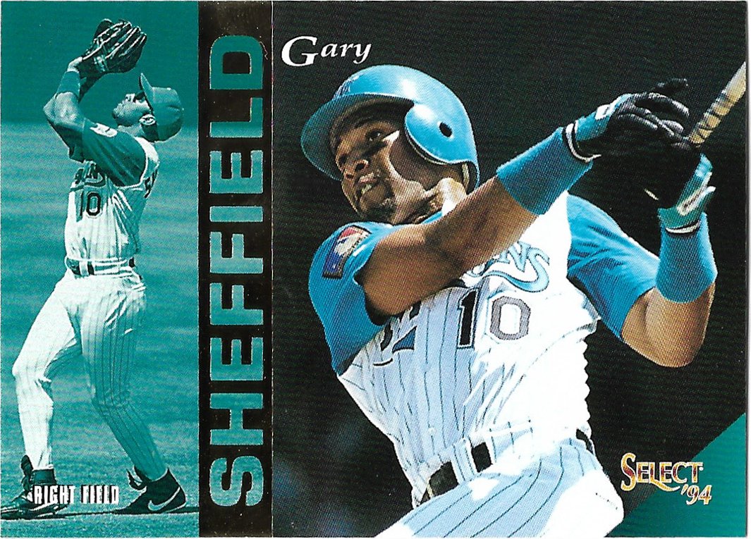 Gary Sheffield 1994 Select #256 Florida Marlins Baseball Card