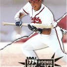 Tony Tarasco 1994 Select #381 Atlanta Braves Baseball Card