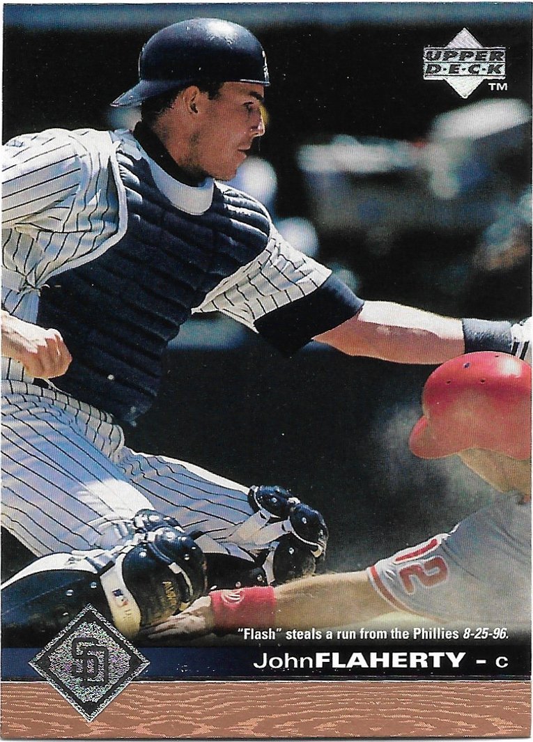 John Flaherty 1997 Upper Deck #491 San Diego Padres Baseball Card