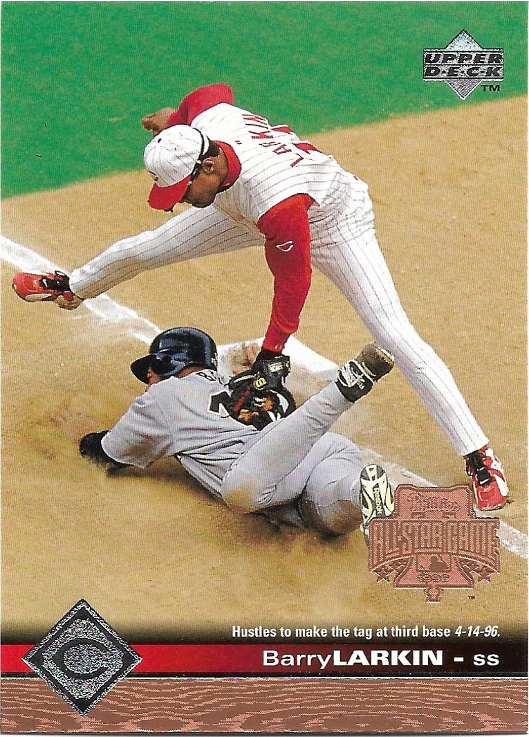 Barry Larkin 1997 Upper Deck 45 Cincinnati Reds Baseball Card