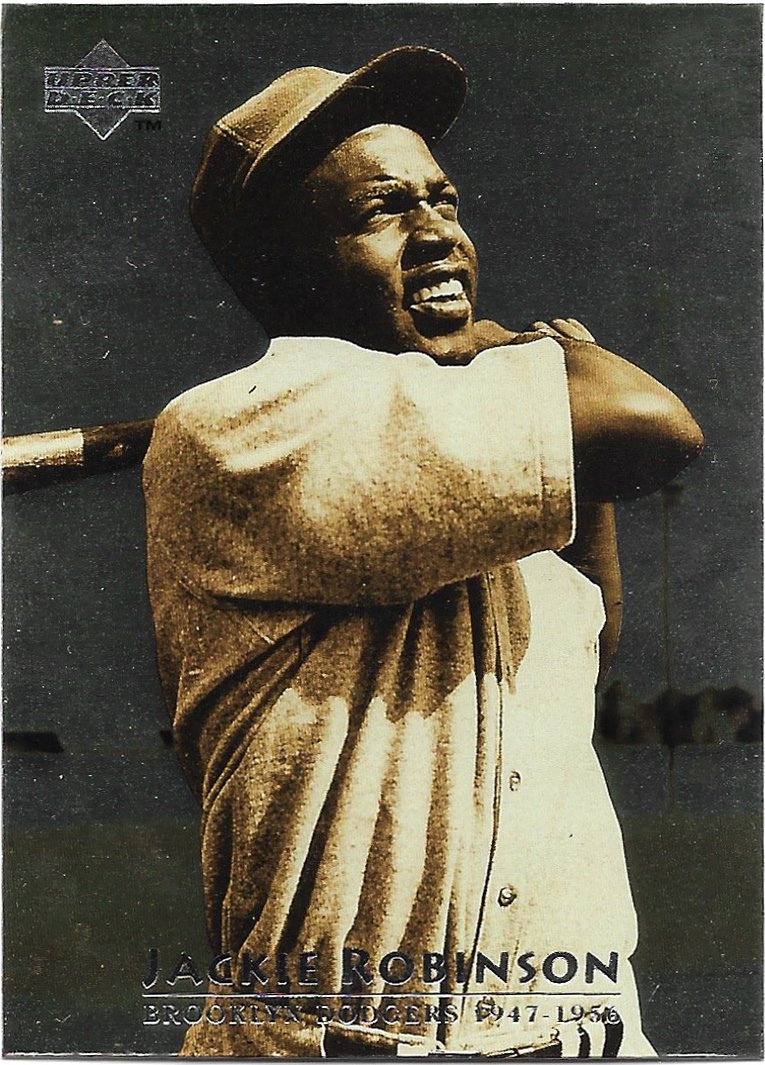 Jackie Robinson 1997 Upper Deck #1 Brooklyn Dodgers Baseball Card