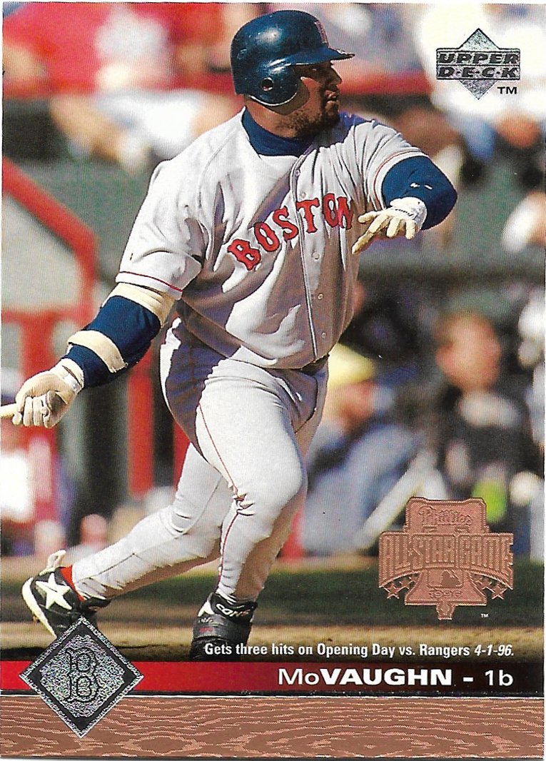 Mo Vaughn 1997 Upper Deck #25 Boston Red Sox Baseball Card