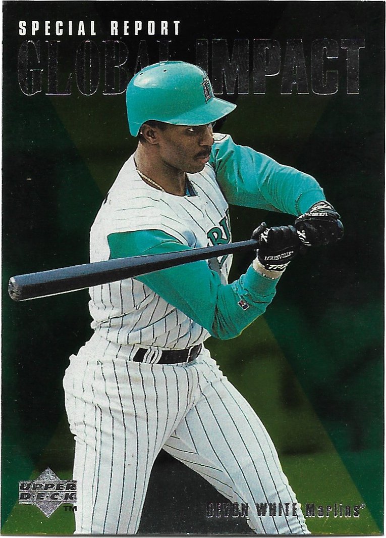 Devon White 1997 Upper Deck #191 Florida Marlins Baseball Card