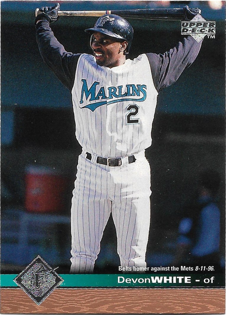 Devon White 1997 Upper Deck #358 Florida Marlins Baseball Card