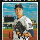 Homer Bailey 2020 Topps Heritage #573 Minnesota Twins Baseball Card Homer Bailey 2020 Topps Heritage #573 Minnesota Twins Baseball Card