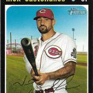 Nick Castellanos 2020 Topps Heritage #555 Cincinnati Reds Baseball Card