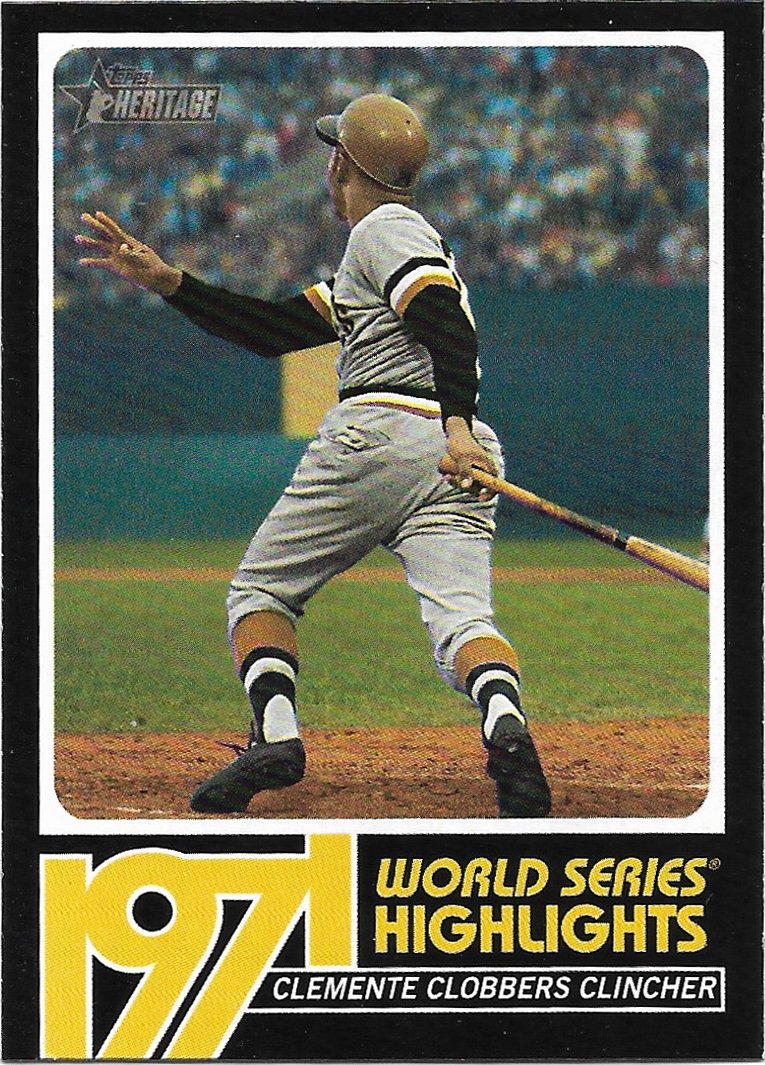 Roberto Clemente 2020 Topps Heritage 1971 World Series Highlights #WSH-1  Pirates Baseball Card