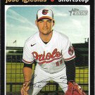 Jose Iglesias 2020 Topps Heritage #560 Baltimore Orioles Baseball Card